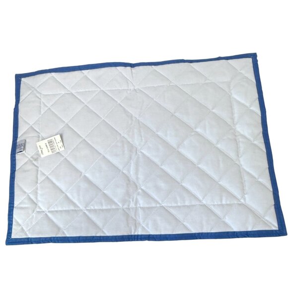 PIERRE DEUX French Country Placemat Campano Blue Quilted Cotton NWT - Picture 4 of 8